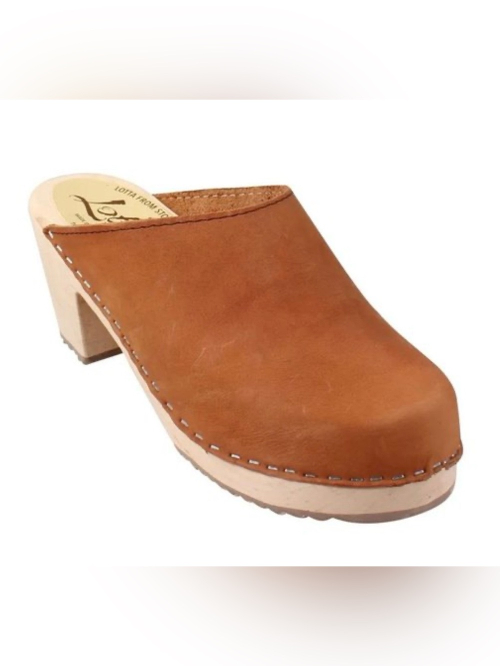 Lotta from Stockholm high heeled nubuck clogs sz 42 11 NEW